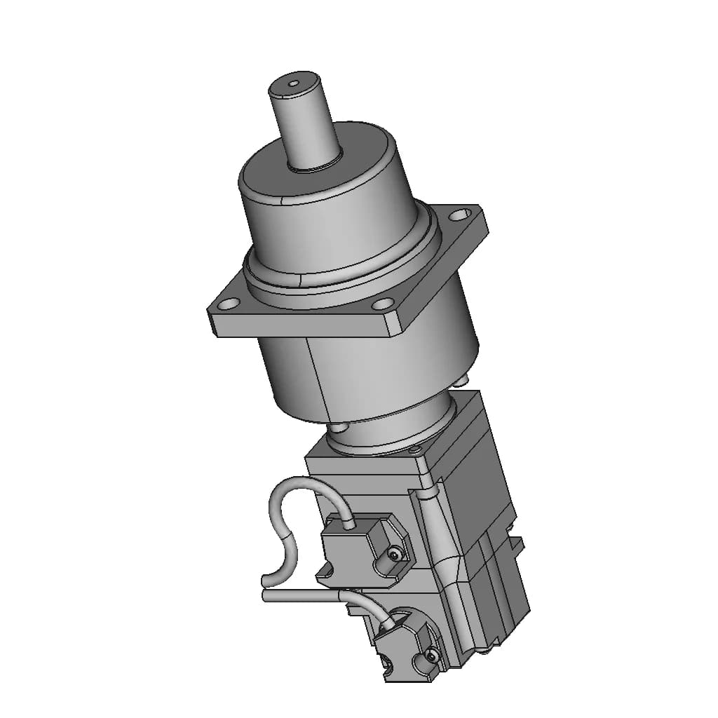 Planetary Gear Ac Servo Motor 2 | CAD Model for Energy Systems_60_30_degree_snapshot