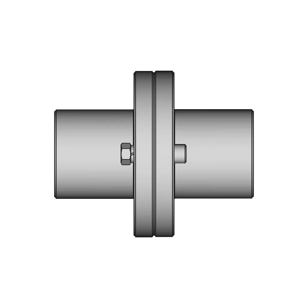 Rigid Flange Coupling 14 | CAD Model for Energy Systems_0_0_degree_snapshot
