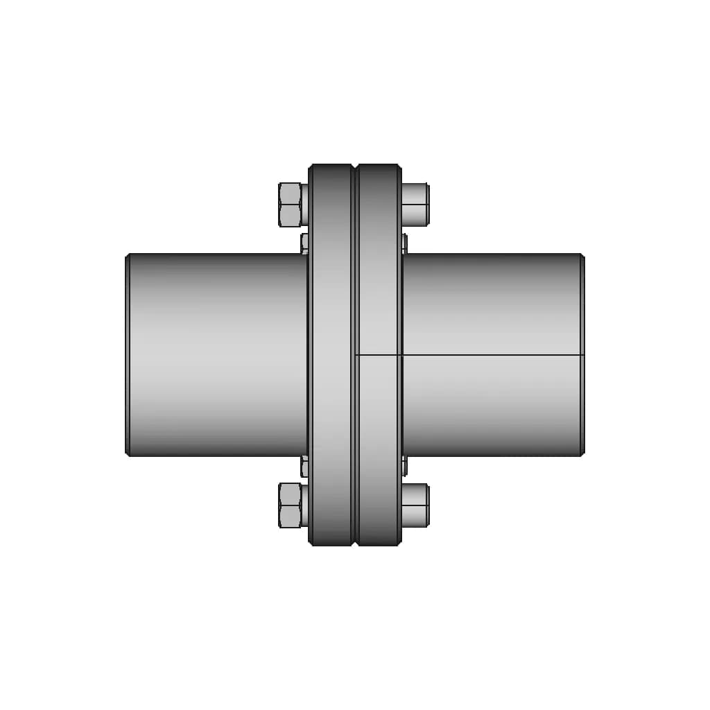 Rigid Flange Coupling 14 | CAD Model for Energy Systems_270_0_degree_snapshot