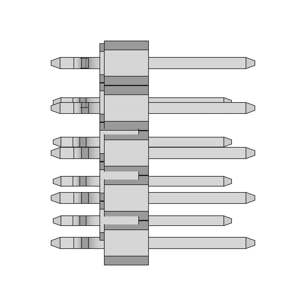 Pin Header 1 Row Smt R A 1 | CAD Model for Energy Systems_0_0_degree_snapshot