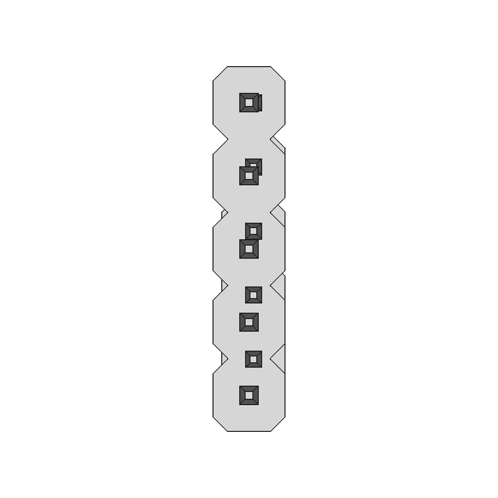 Pin Header 1 Row Smt R A 1 | CAD Model for Energy Systems_0_90_degree_snapshot