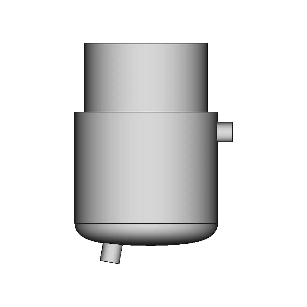 Reactor With Mixer 1 | CAD Model for Energy Systems_90_0_degree_snapshot