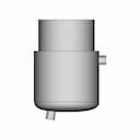 Reactor With Mixer 1 | CAD Model for Energy Systems_90_0_degree_snapshot