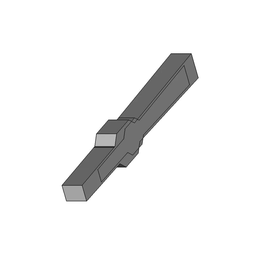 Single Cavity Scramjet Combustor Geometry For Cfd 1 | CAD Model for Energy Systems_60_30_degree_snapshot