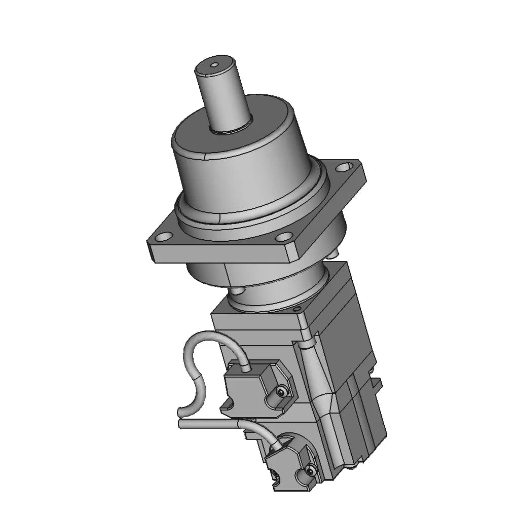 Planetary Gear Ac Servo Motor 1 | CAD Model for Energy Systems_60_30_degree_snapshot