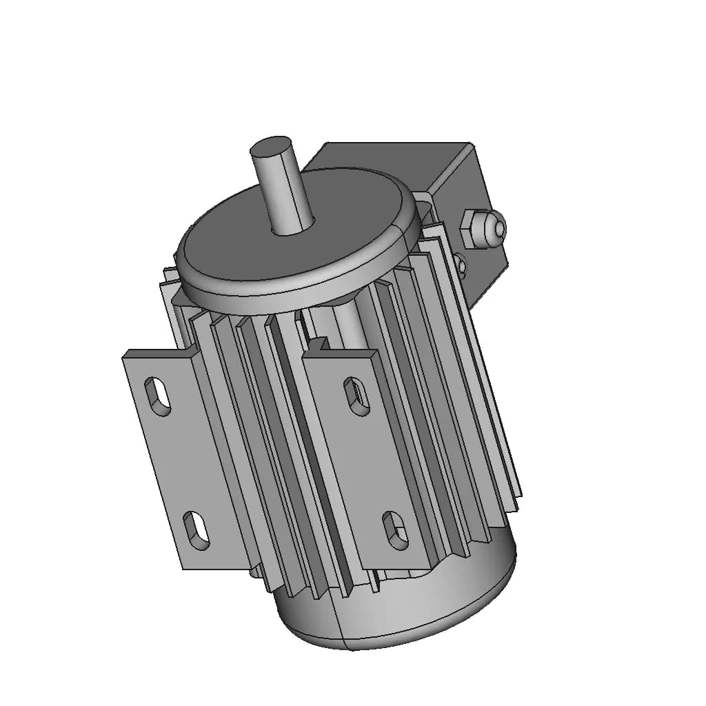 Motor 10 Hp 1 | CAD Model for Energy Systems_60_30_degree_snapshot