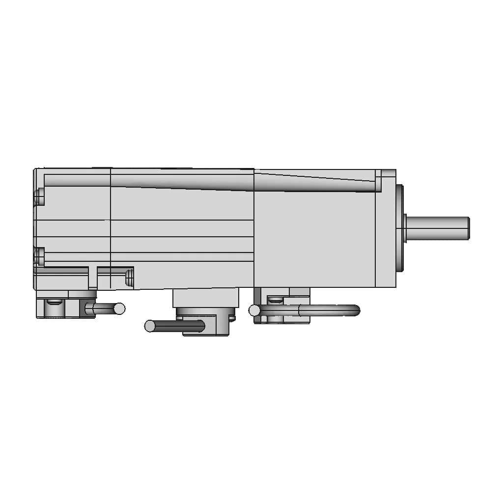 Ac Servo Motor With Brake 106 | CAD Model for Energy Systems_0_270_degree_snapshot