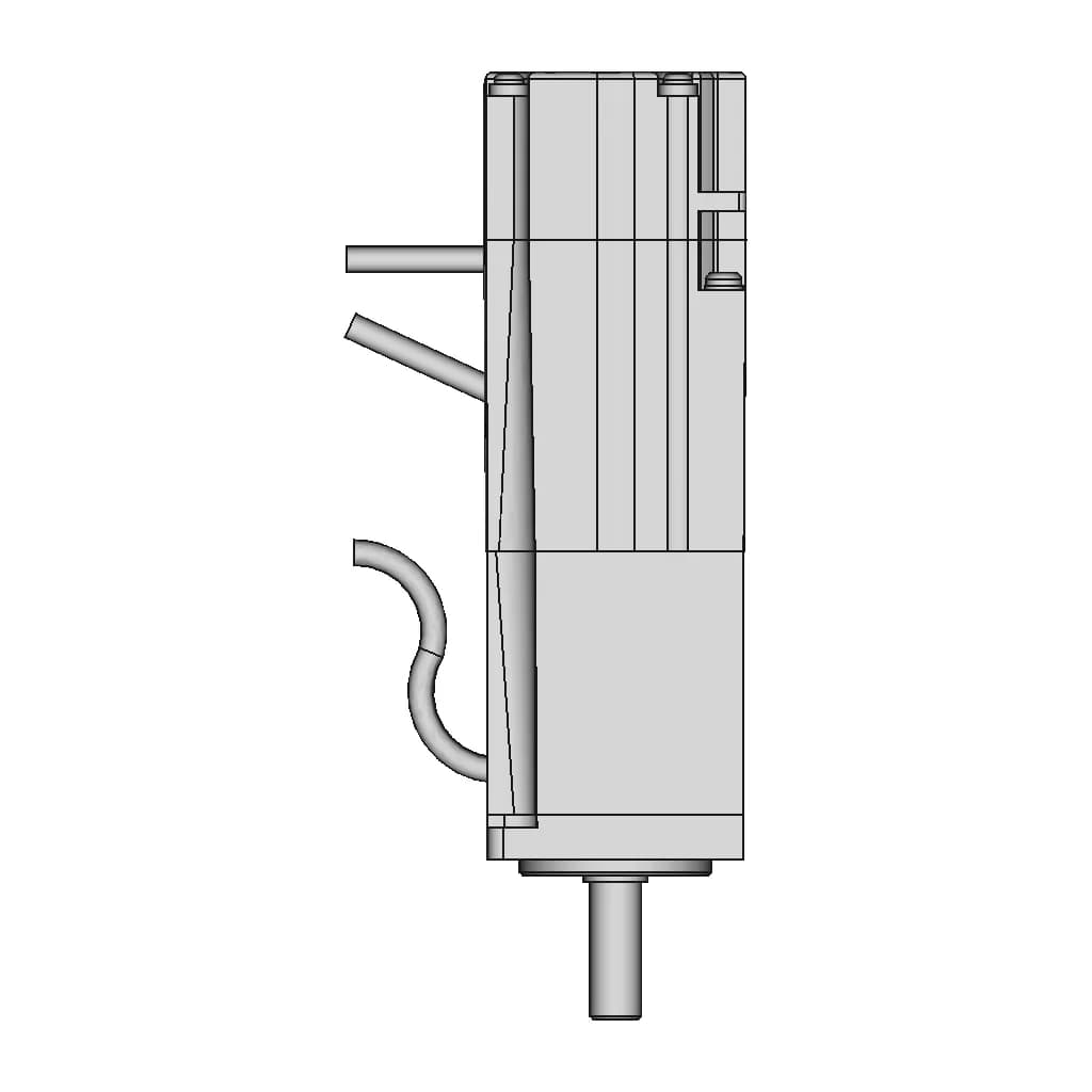 Ac Servo Motor With Brake 106 | CAD Model for Energy Systems_270_0_degree_snapshot
