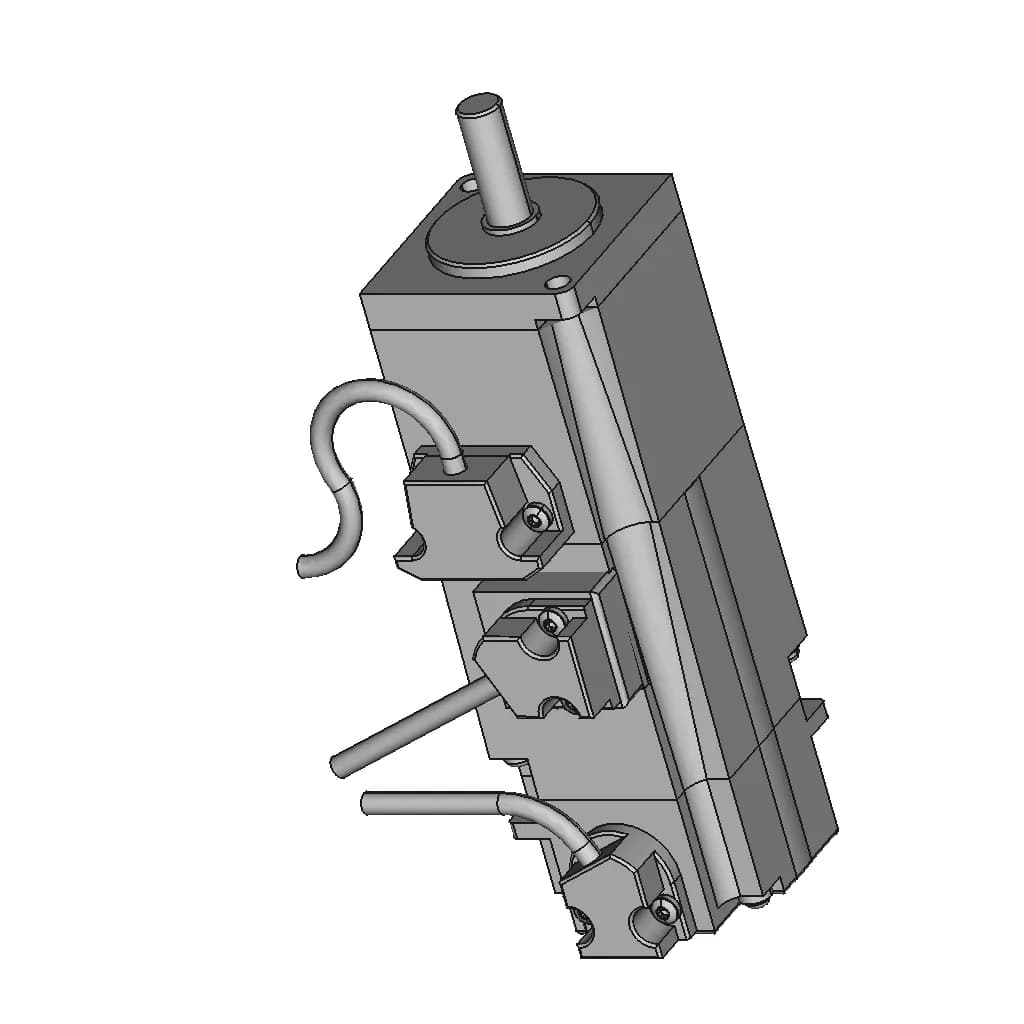 Ac Servo Motor With Brake 106 | CAD Model for Energy Systems_60_30_degree_snapshot
