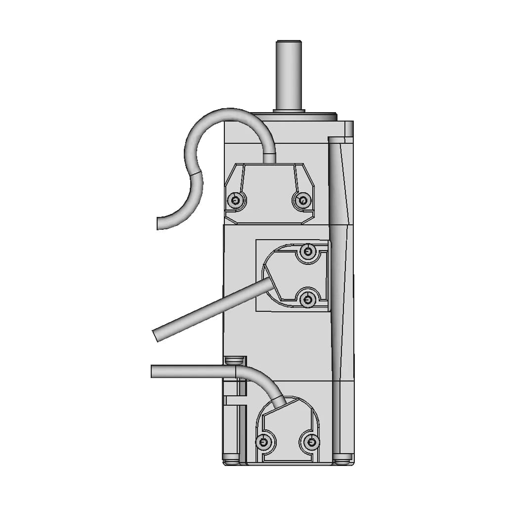 Ac Servo Motor With Brake 105 | CAD Model for Energy Systems_90_0_degree_snapshot