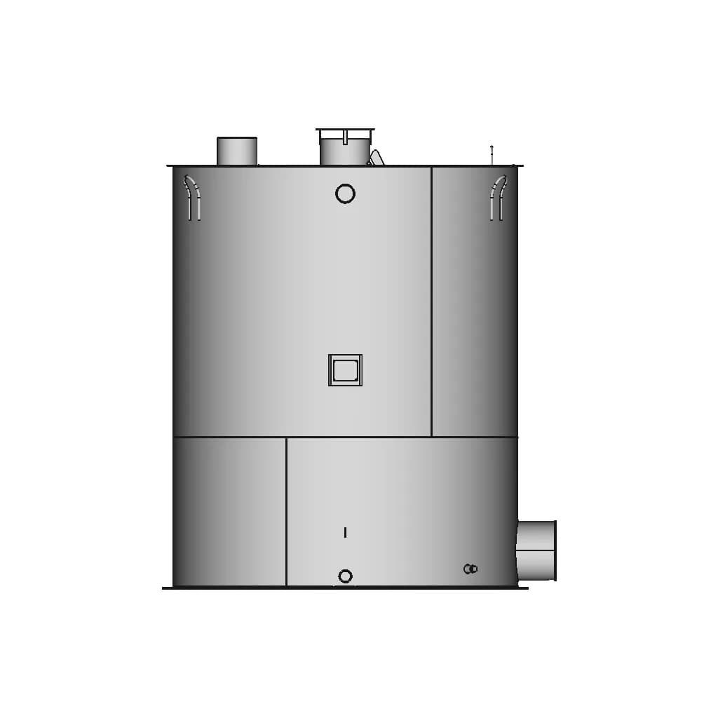 Tank For Ejector 1 | CAD Model for Energy Systems_90_0_degree_snapshot