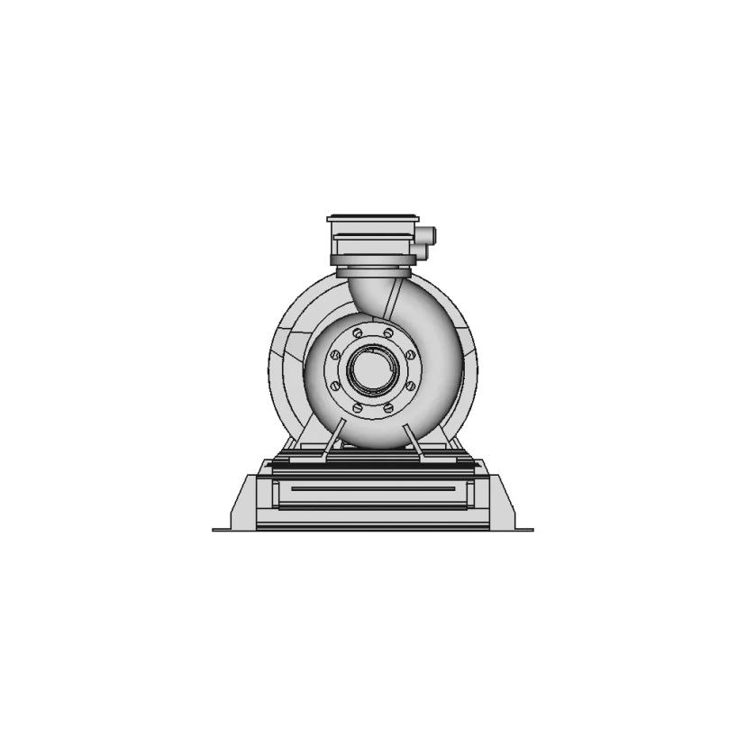 Electric Pump 100 X 80 Fsja 1 | CAD Model for Energy Systems