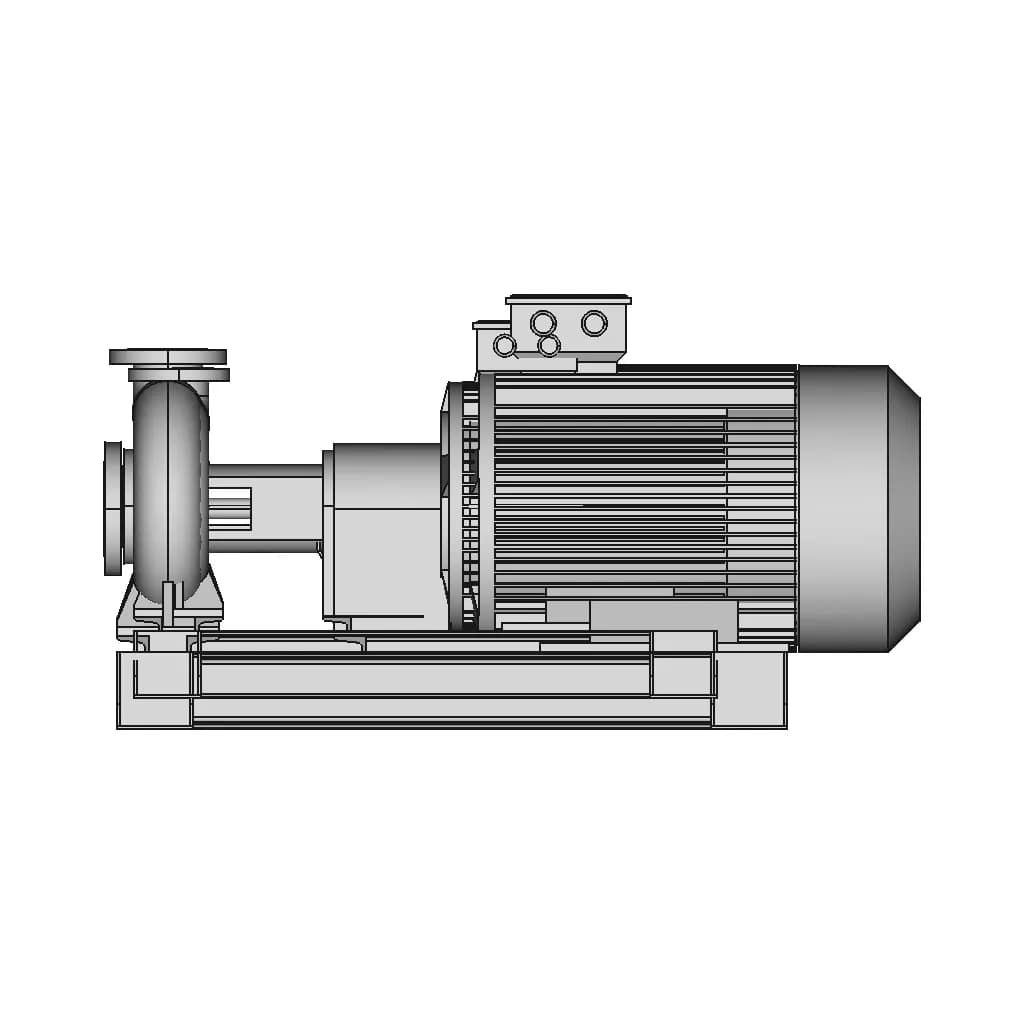 Electric Pump 100 X 80 Fsja 1 | CAD Model for Energy Systems_0_90_degree_snapshot