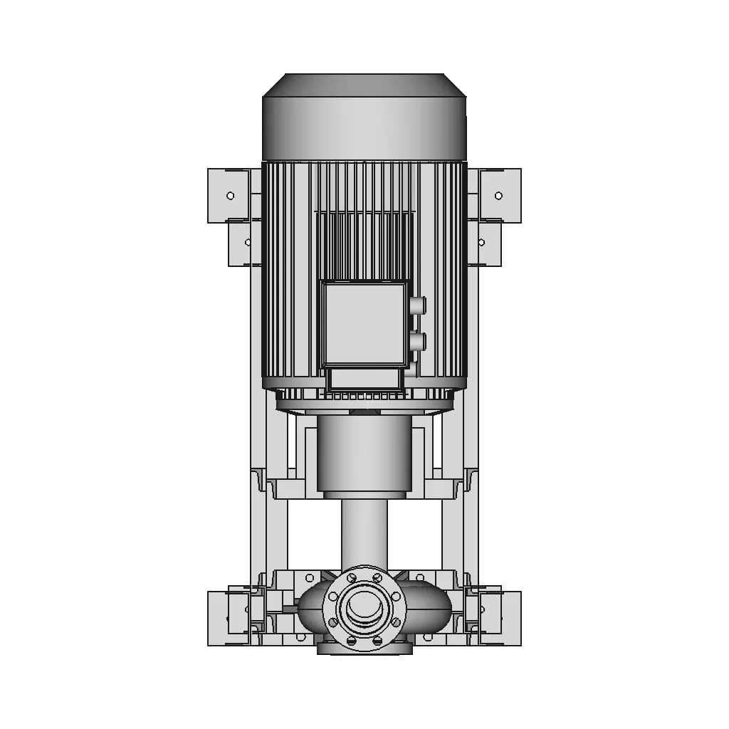 Electric Pump 100 X 80 Fsja 1 | CAD Model for Energy Systems_270_0_degree_snapshot