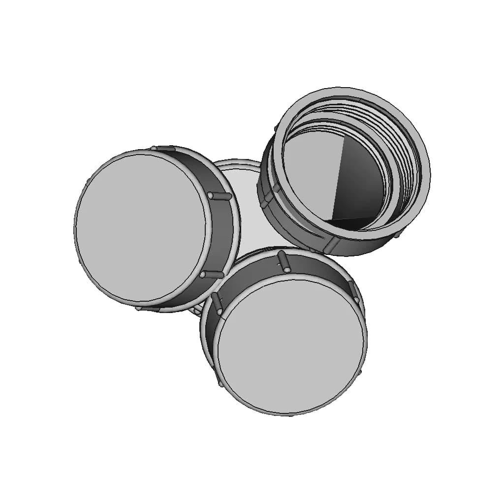 Cover Type 1 Version 1 For Connectors 8 | CAD Model for Energy Systems_0_270_degree_snapshot