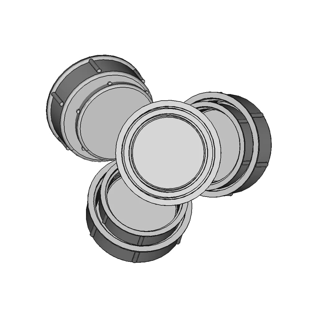 Cover Type 1 Version 1 For Connectors 8 | CAD Model for Energy Systems_0_90_degree_snapshot
