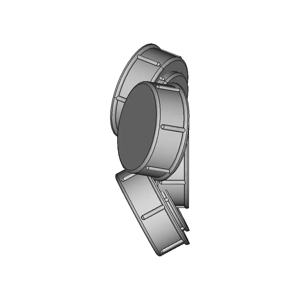 Cover Type 1 Version 1 For Connectors 8 | CAD Model for Energy Systems_90_0_degree_snapshot