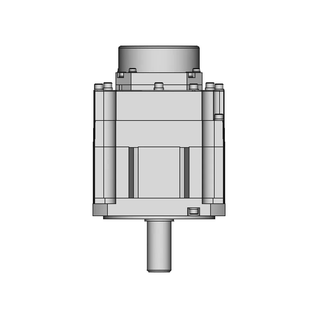 Ac Servo Motor With Brake 104 | CAD Model for Energy Systems_270_0_degree_snapshot