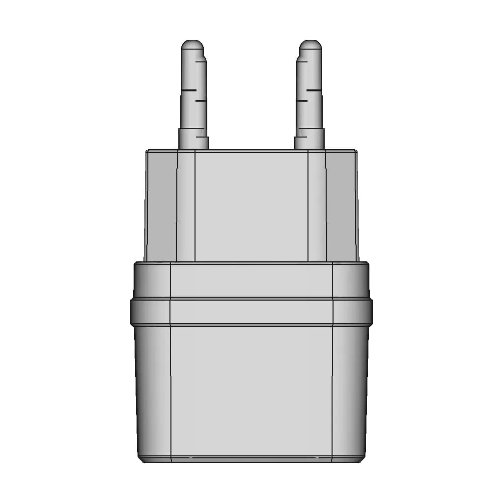 C12 Smart Dual Usb Charger By Hoco Accessory | CAD Model for Energy Systems_270_0_degree_snapshot