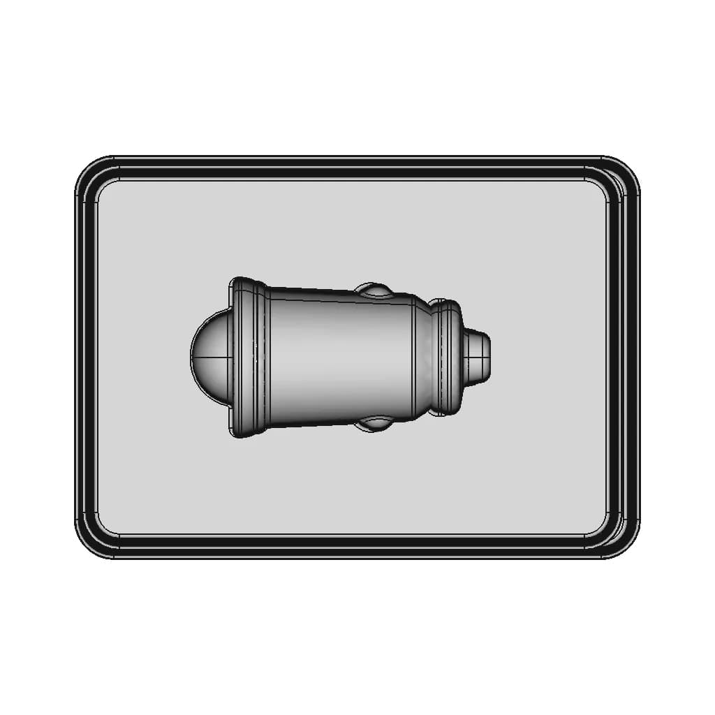 Baseus Car Charger Dual Qc3 0 30W Max | CAD Model for Energy Systems_0_270_degree_snapshot