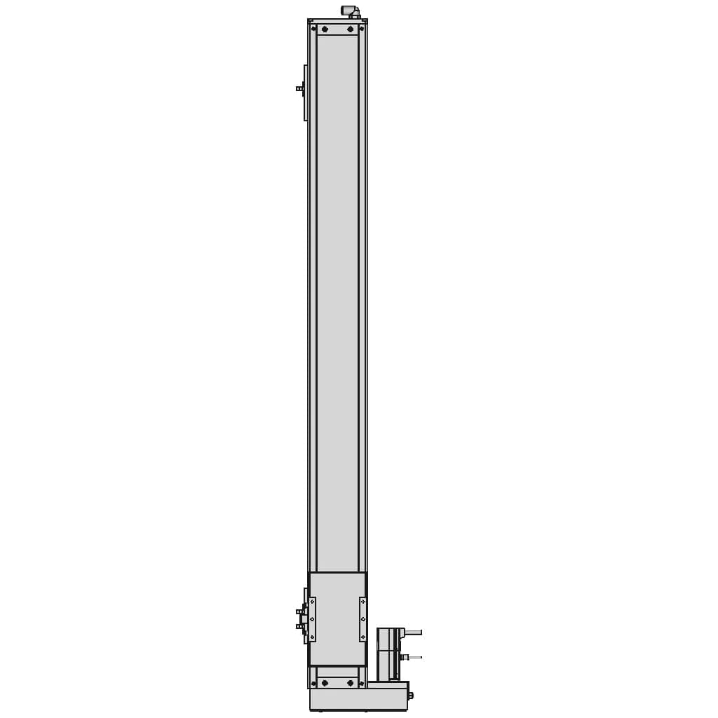 Linear Movement With 950 Mm Stroke 6 | CAD Model for Energy Systems_270_0_degree_snapshot