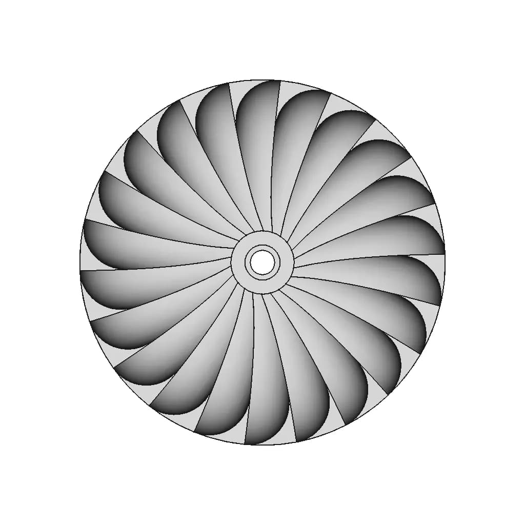 Turgo Turbine 1 | CAD Model for Energy Systems_0_270_degree_snapshot