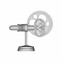 Hot Air Engine Stirling Engine With A Rombisch | CAD Model for Energy Systems_0_0_degree_snapshot