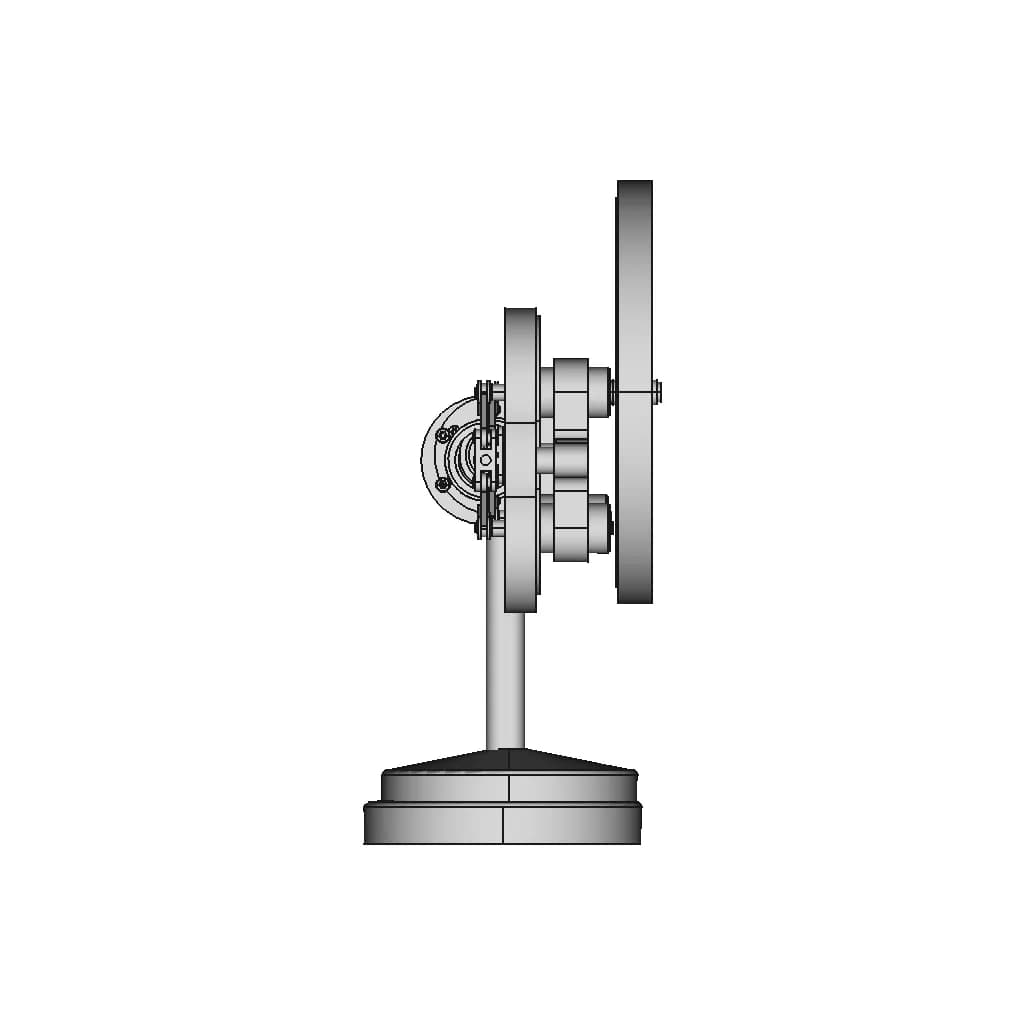 Hot Air Engine Stirling Engine With A Rombisch | CAD Model for Energy Systems_0_90_degree_snapshot