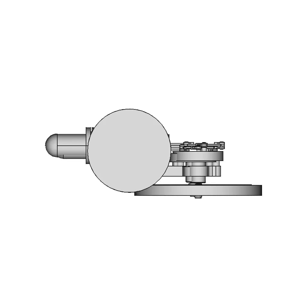 Hot Air Engine Stirling Engine With A Rombisch | CAD Model for Energy Systems_90_0_degree_snapshot