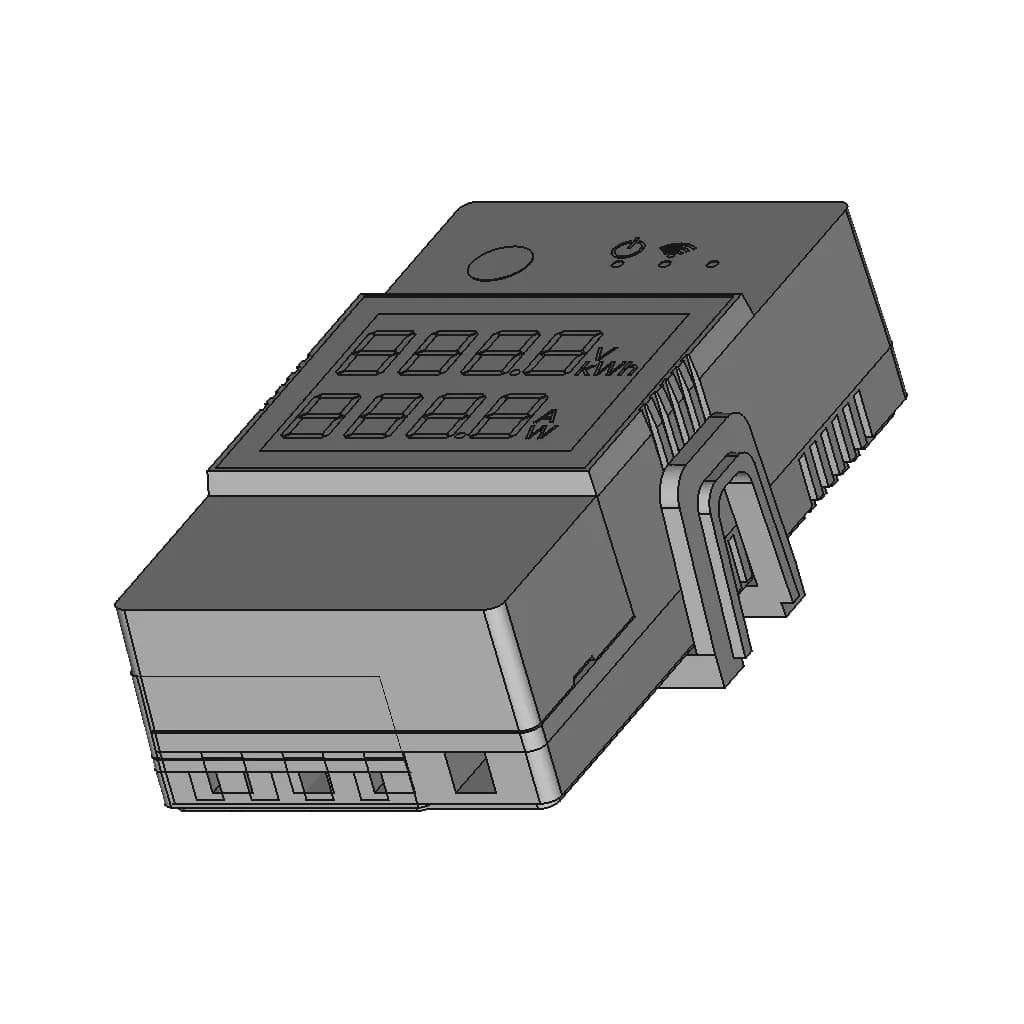 Sonoff Pow R3 Th Elite 1 | CAD Model for Energy Systems_60_30_degree_snapshot