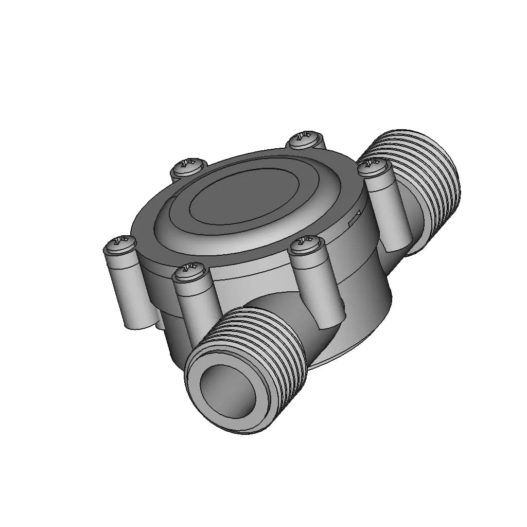 Mini Turbine Generator 1 | CAD Model for Energy Systems_60_30_degree_snapshot