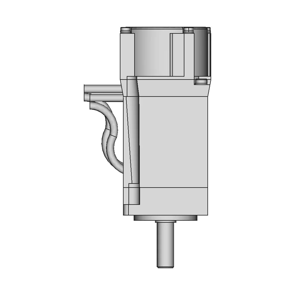Ac Servo Motor 123 | CAD Model for Energy Systems_270_0_degree_snapshot