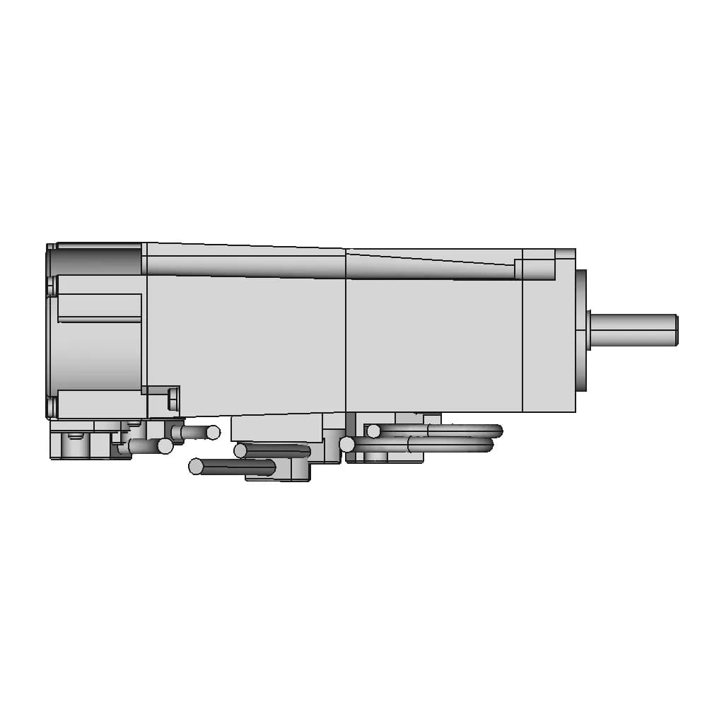 Ac Servo Motor With Brake 103 | CAD Model for Energy Systems_0_270_degree_snapshot