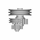 Gear Shaft And Pulley 1 | CAD Model for Energy Systems_0_270_degree_snapshot
