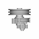 Gear Shaft And Pulley 1 | CAD Model for Energy Systems_0_90_degree_snapshot