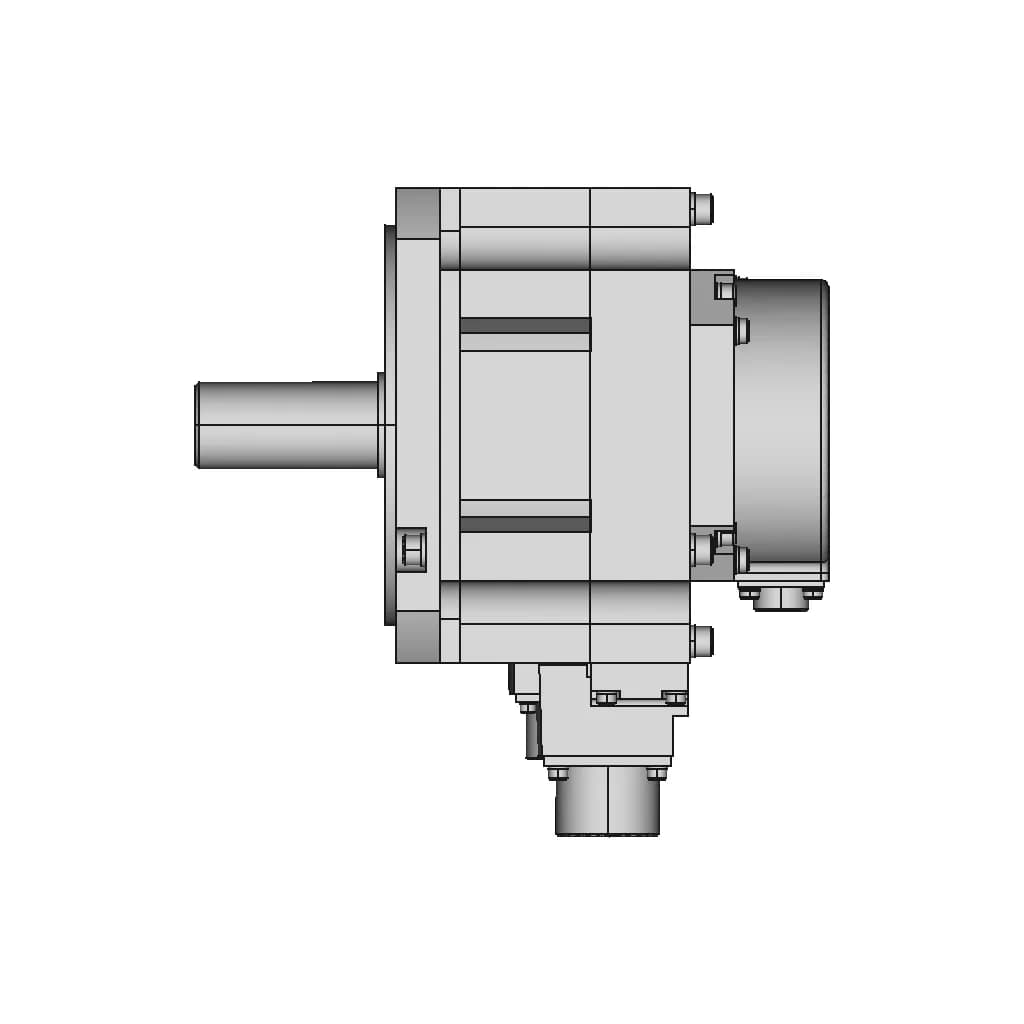 Ac Servo Motor 122 | CAD Model for Energy Systems_0_90_degree_snapshot