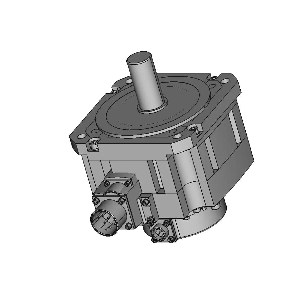 Ac Servo Motor 122 | CAD Model for Energy Systems_60_30_degree_snapshot