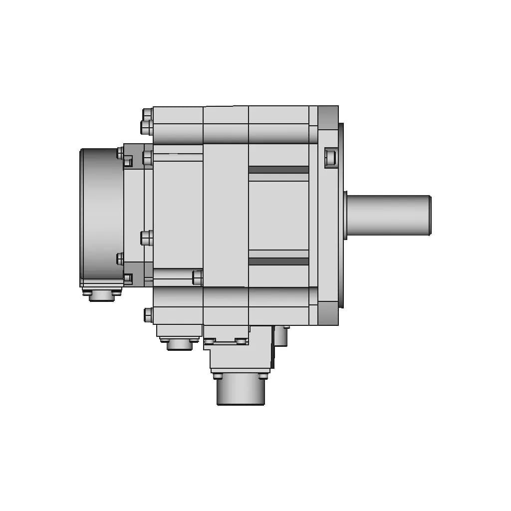 Ac Servo Motor With Brake 102 | CAD Model for Energy Systems_0_270_degree_snapshot