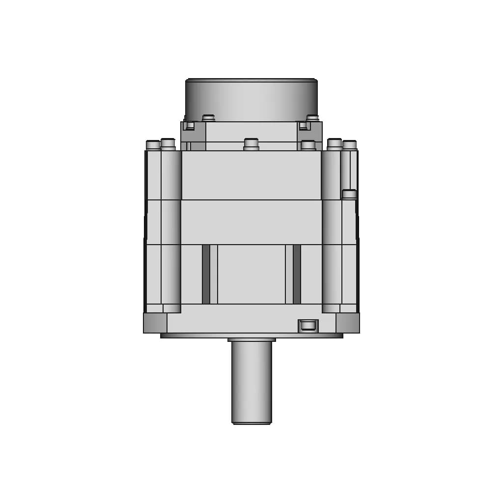 Ac Servo Motor With Brake 102 | CAD Model for Energy Systems_270_0_degree_snapshot