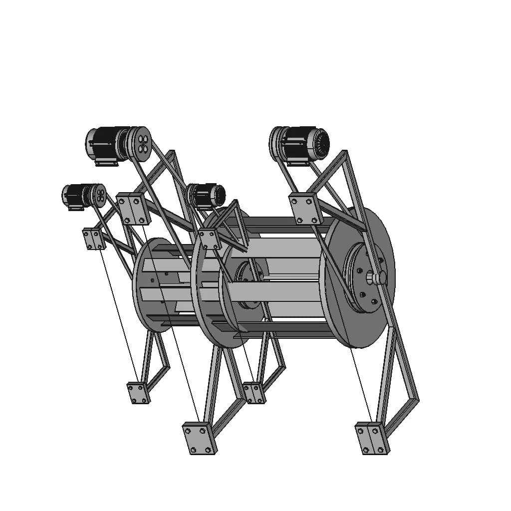 Micro Hydro Power Plant 2 | CAD Model for Energy Systems_60_30_degree_snapshot