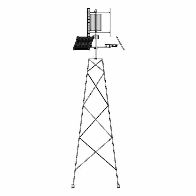 Hybrid Vertical Wind Turbine 2 | CAD Model for Energy Systems