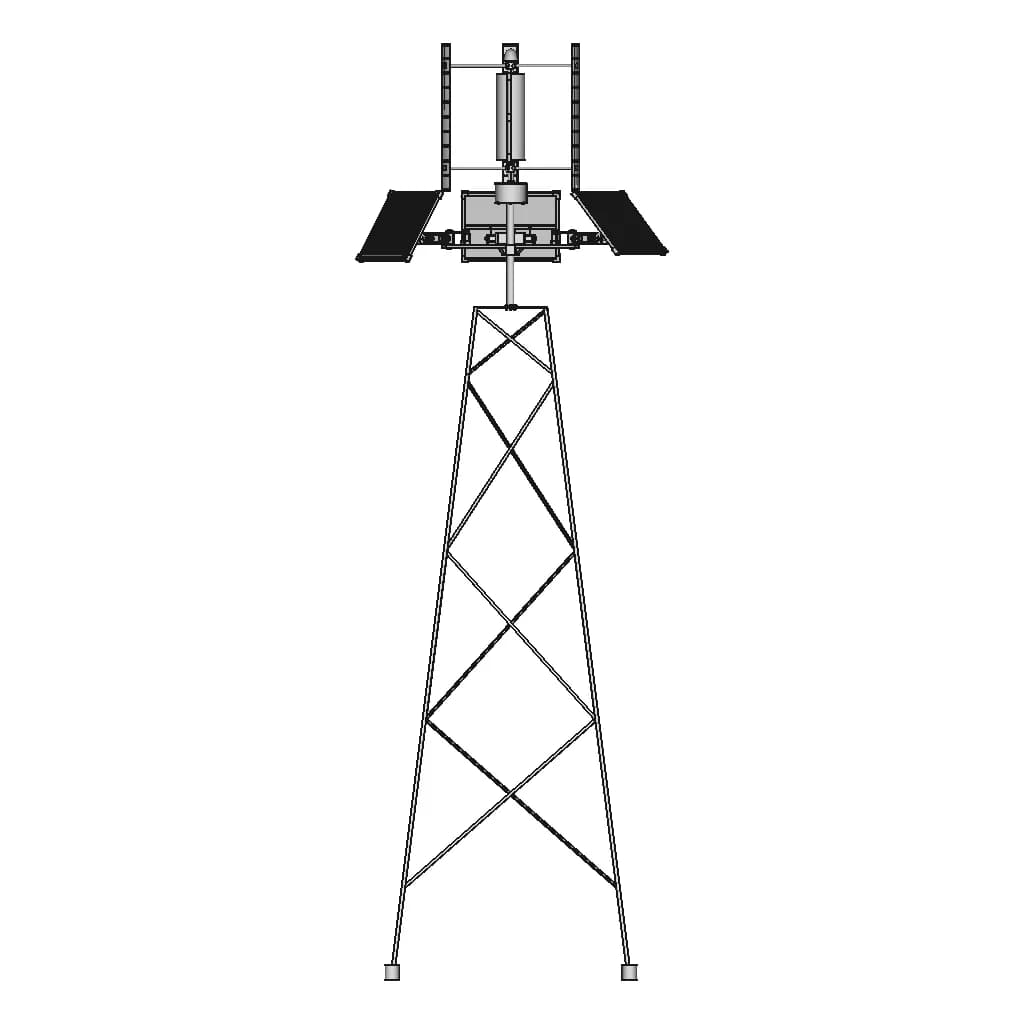 Hybrid Vertical Wind Turbine 2 | CAD Model for Energy Systems_0_270_degree_snapshot