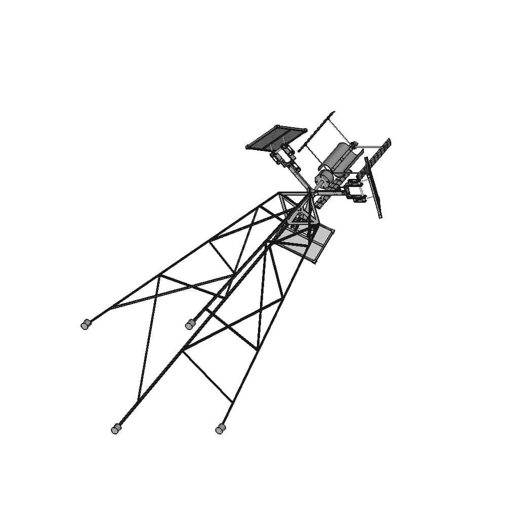 Hybrid Vertical Wind Turbine 2 | CAD Model for Energy Systems_60_30_degree_snapshot