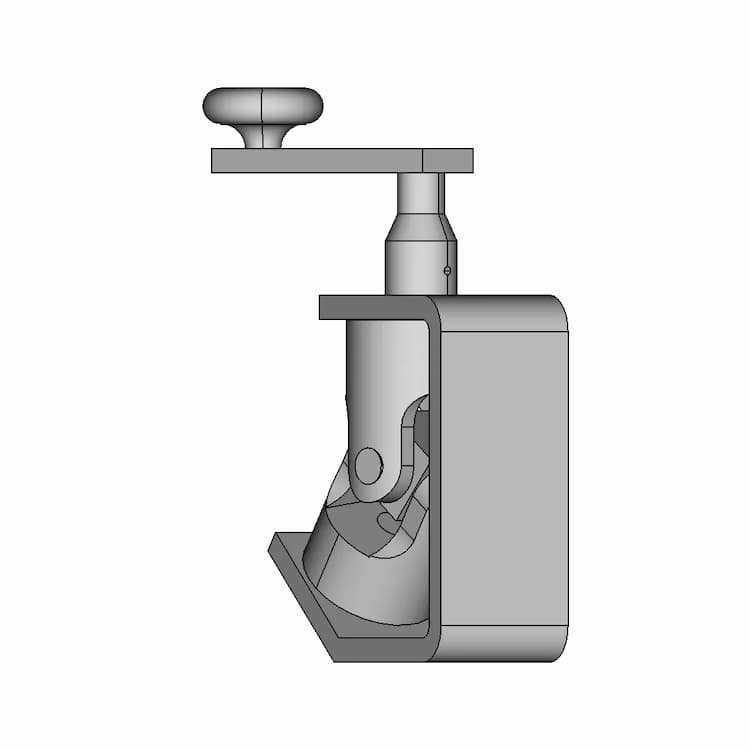 Mobile Fabric Roll Rack 1 | Professional CAD Design