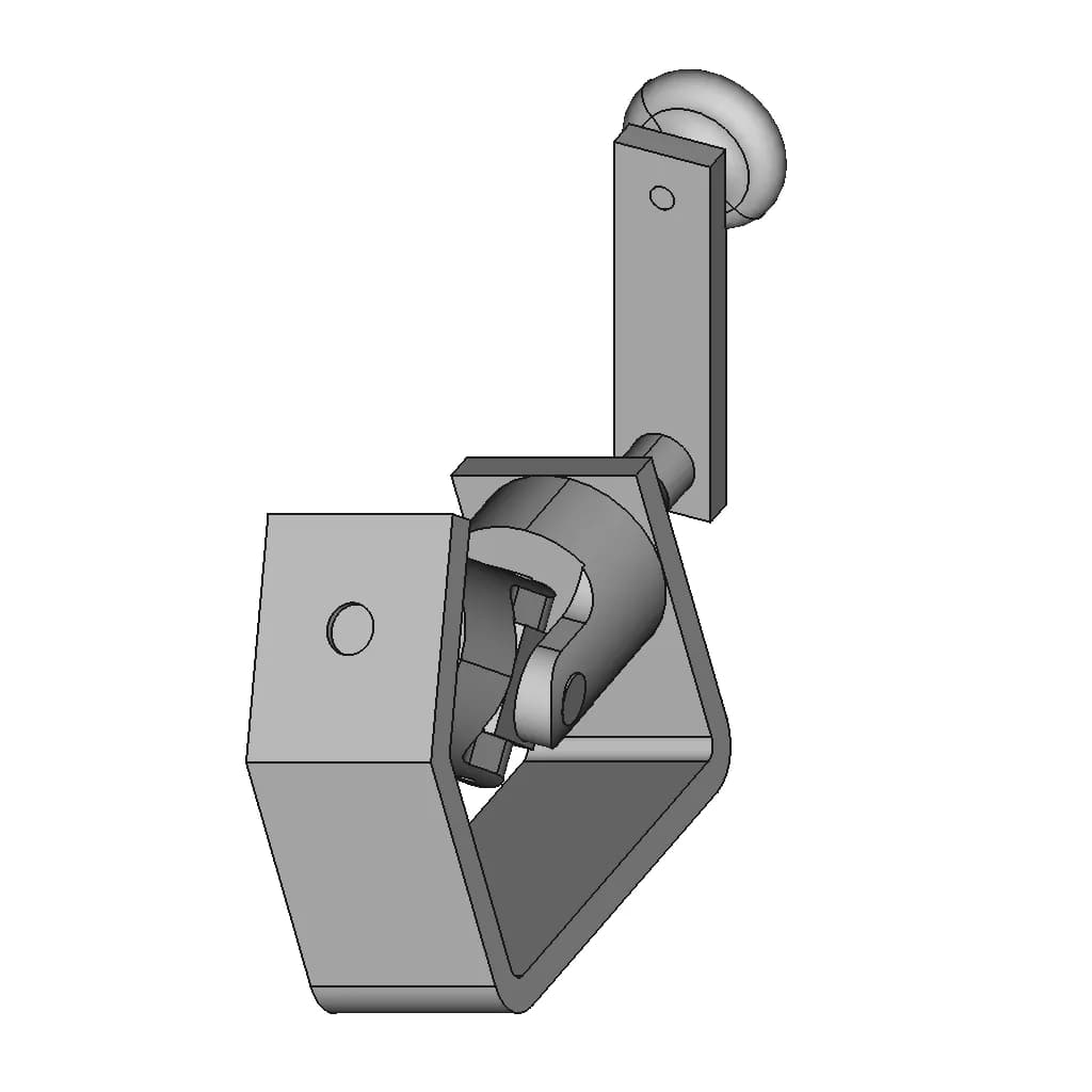 Mobile Fabric Roll Rack 1 | Professional CAD Design_60_30_degree_snapshot