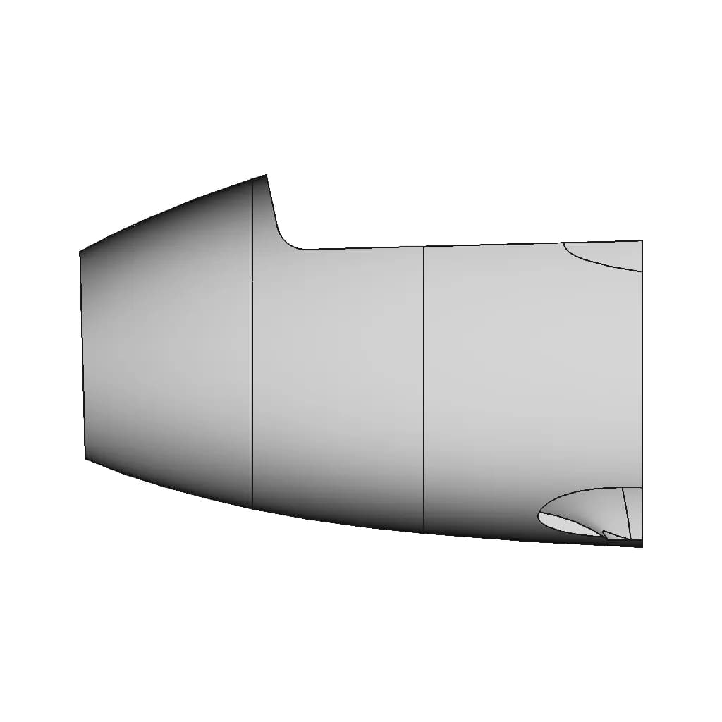 300 Kph Rc Model Plane 1 | Professional CAD Design_0_270_degree_snapshot