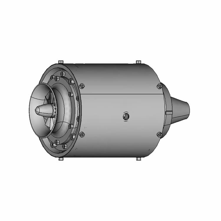 Jet Engine 245 | Professional CAD Design