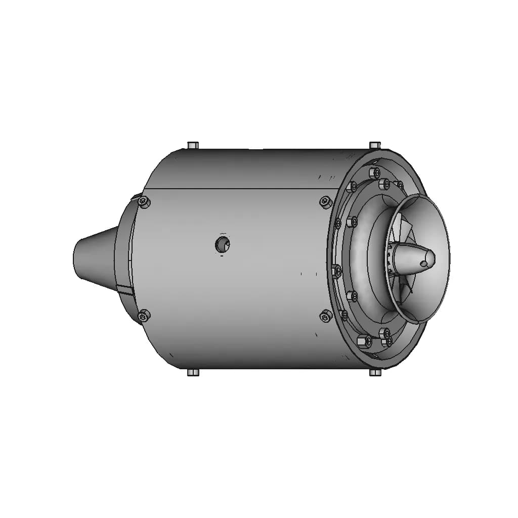 Jet Engine 245 | Professional CAD Design_60_30_degree_snapshot