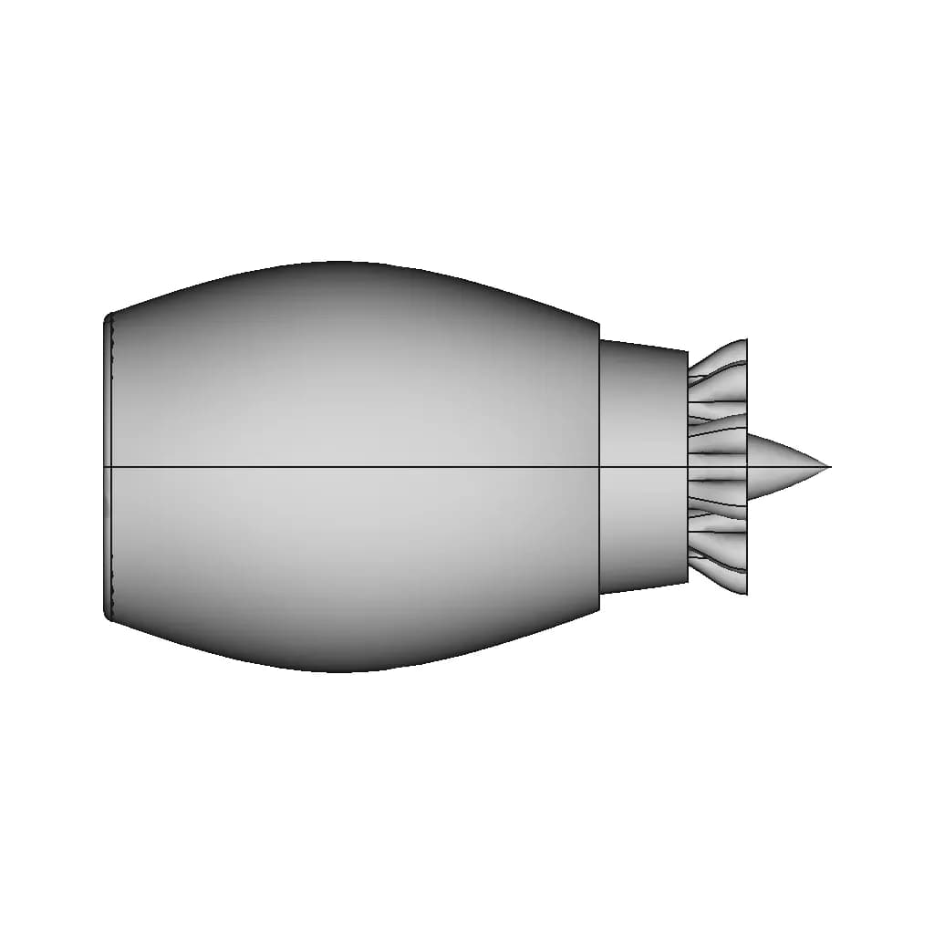 Canard Airliner 1 | Professional CAD Design_90_0_degree_snapshot