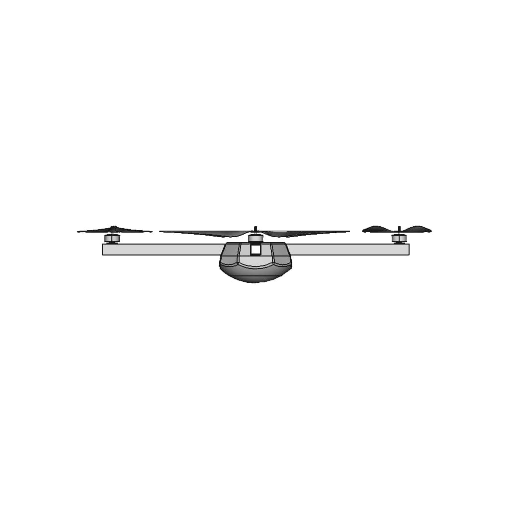Boom Mounted Inverted Tail For Uav 1 | Professional CAD Design_270_0_degree_snapshot